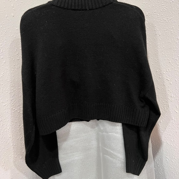 Divided Black Crop Cardigan - Picture 3 of 3